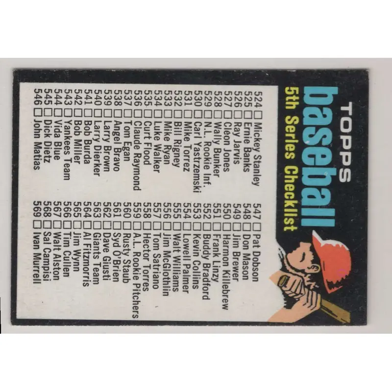 1967 Topps Mickey Stanley #607