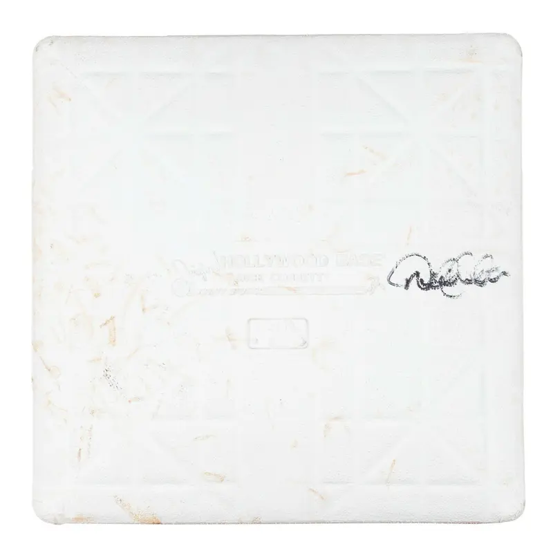 Derek Jeter Signed 2008 Yankee Stadium Final Season Game Used Base Steiner COA
