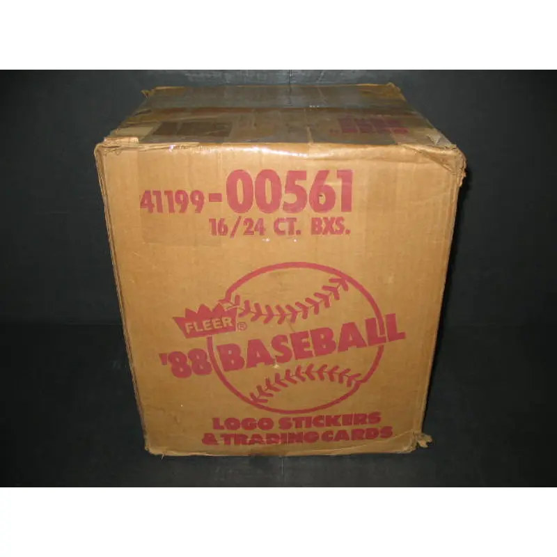 1988 Fleer Baseball Cello Case (16 Box)