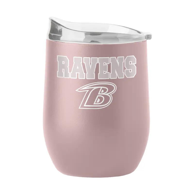 Baltimore Ravens 16oz Stencil Powder Coat Curved Beverage
