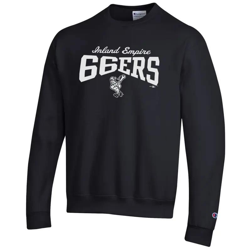 Inland Empire 66ers Black Powerblend Crew Sweater