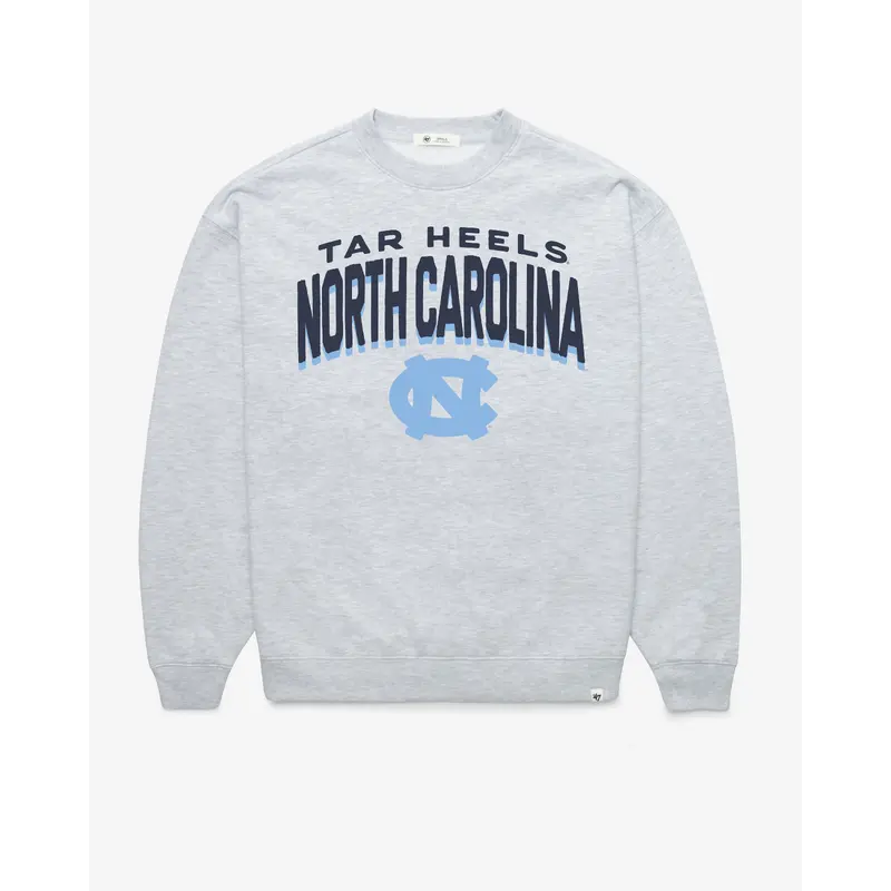 NORTH CAROLINA TAR HEELS UNC CAMPUS ARCH CLOUD '47 OVERSIZED CREW WOMENS