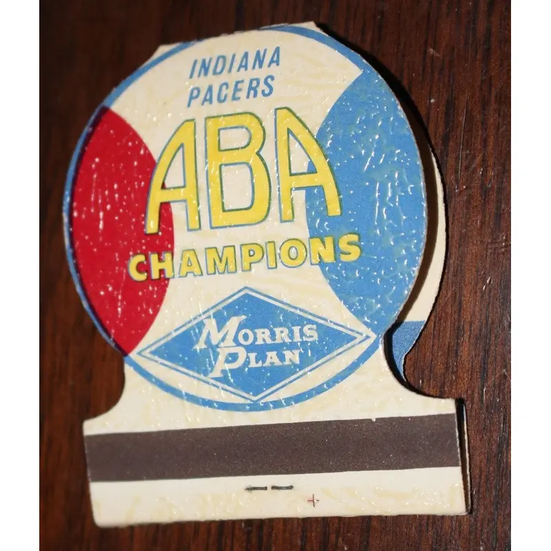 Vintage 1970's Indiana Pacers ABA Basketball Matchbook