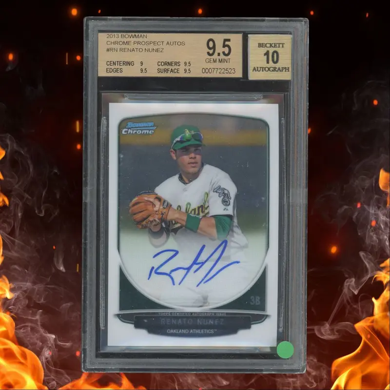 2013 Bowman Chrome Renato Nunez Prospect Rookie Auto BGS 9.5 #BCP132