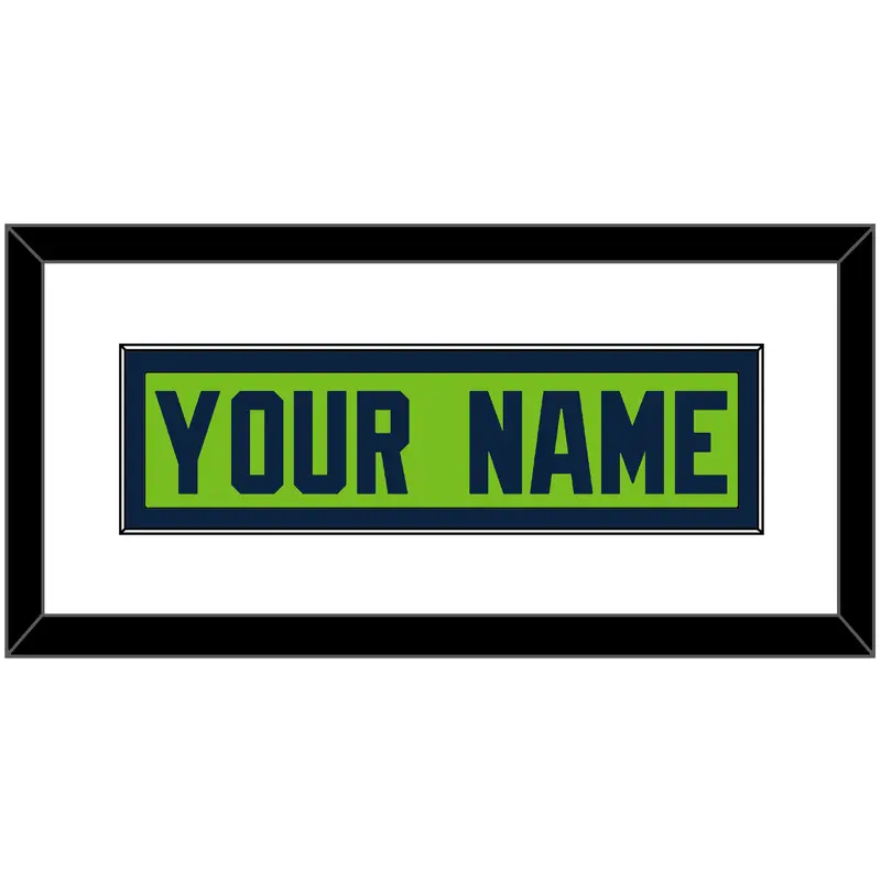 Seattle Nameplate - Alternate Green - Single Mat 1
