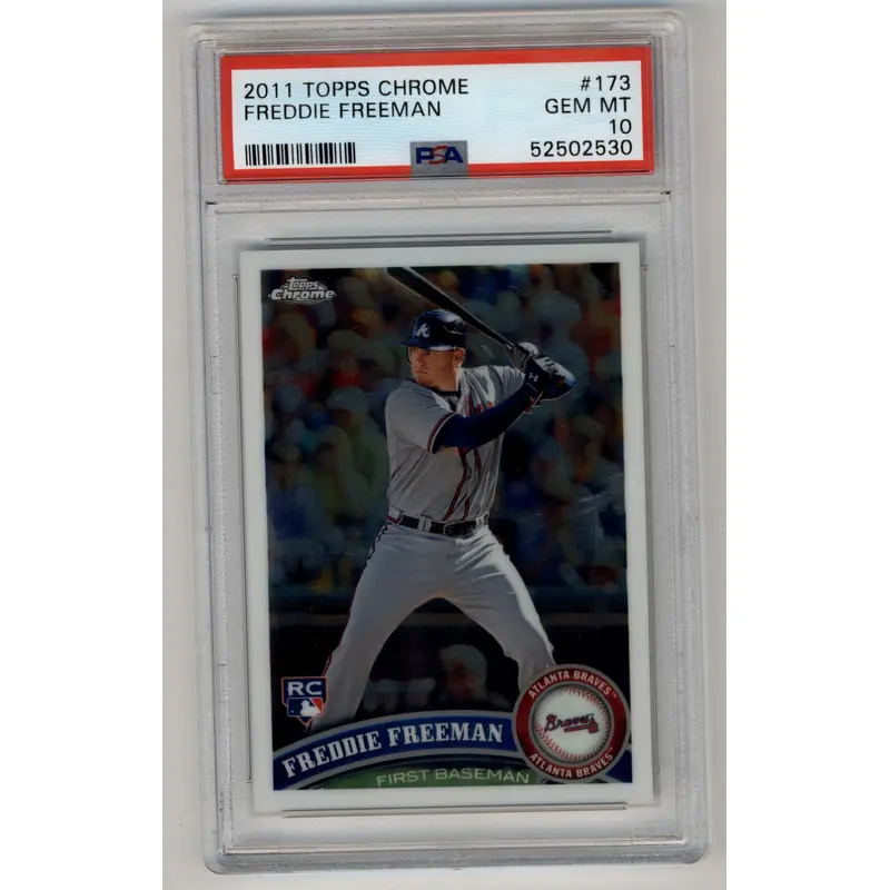 Freddie Freeman 2011 Topps Chrome Rookie #173 PSA 10 Gem Mint 2530