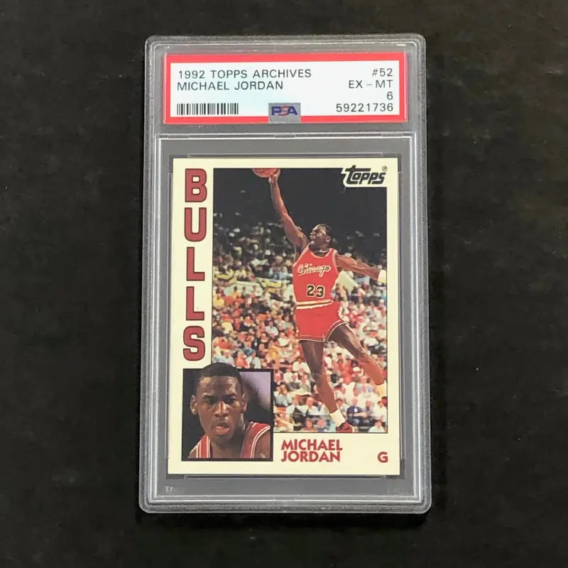 1992 Topps Archives #52 Michael Jordan PSA 6 EX-MT Bulls