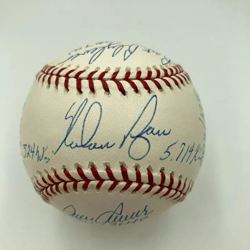 3,000 Strikeout Club Signed Baseball Nolan Ryan Tom Seaver Randy Johnson Tristar