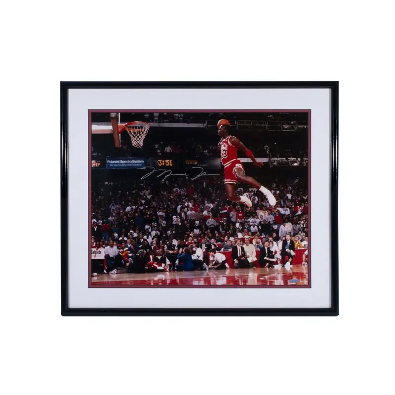 Beautiful Michael Jordan Signed Autographed 16x20 Photo With UDA Upper Deck COA