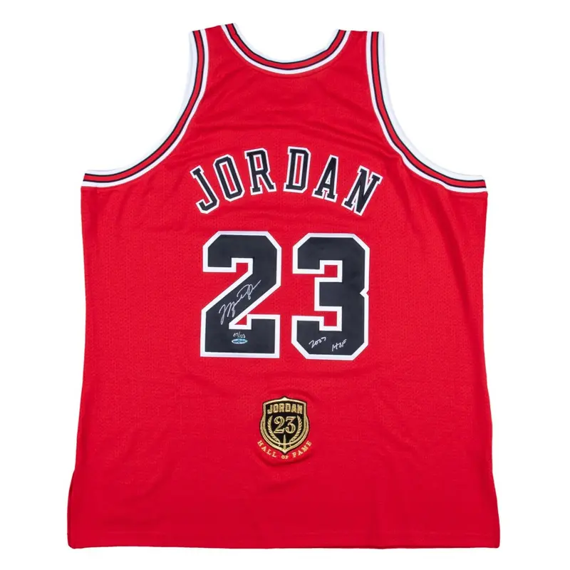 Michael Jordan "Hall Of Fame 2009" Signed Chicago Bulls Jersey UDA Upper Deck