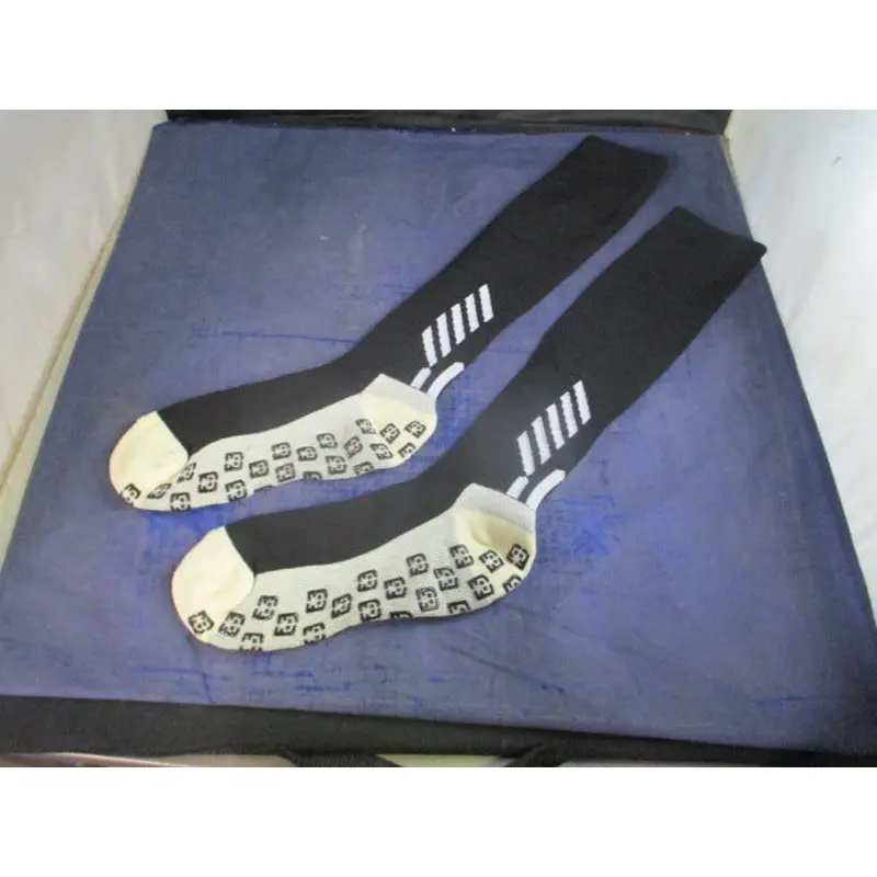 New Black Grip Soccer Socks Size 6 - 8.5