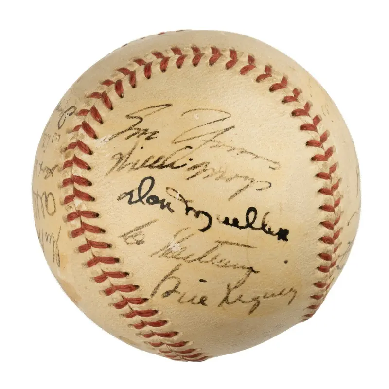 Willie Mays 1952 New York Giants Team Signed National League Baseball JSA COA