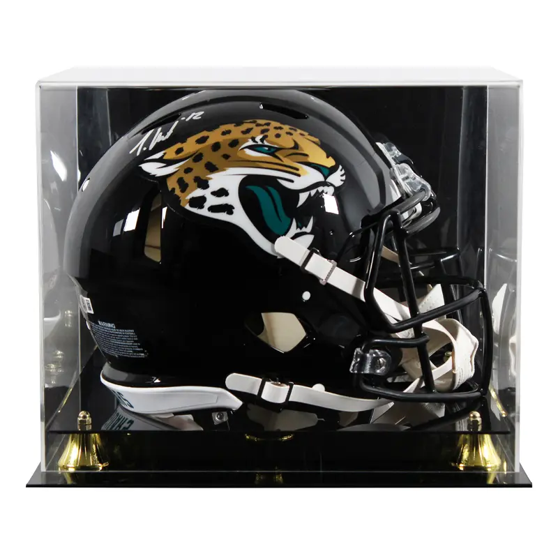 Jaguars Travis Hunter Signed Full Size Speed Proline Helmet W/ Case BAS Witness