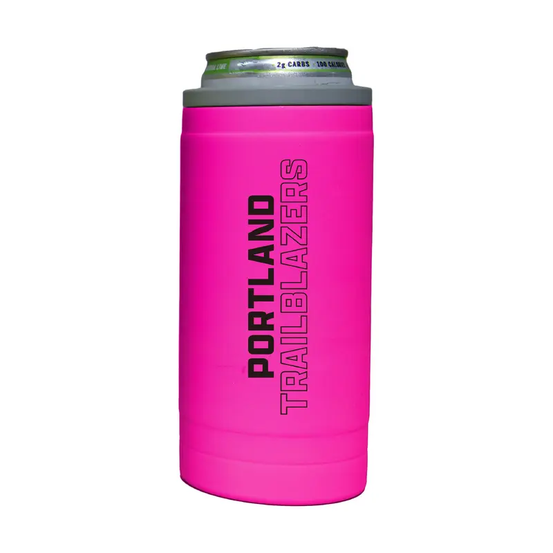 Portland Trail Blazers 12oz Electric Stacked Soft Touch Slim Coolie