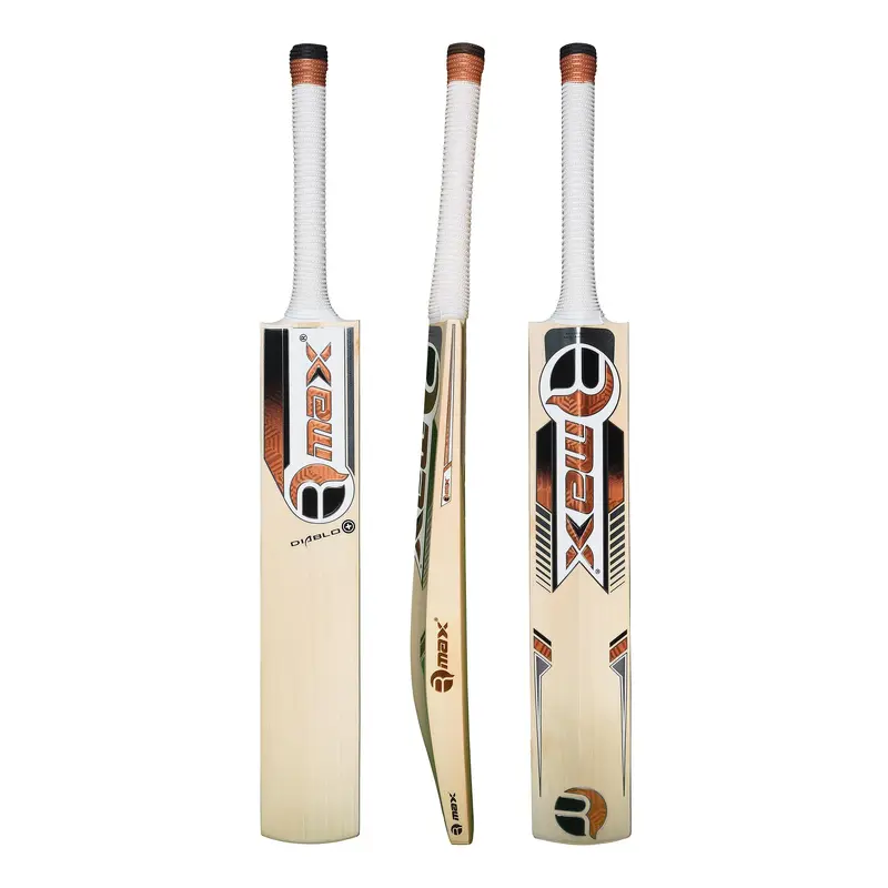 RMax English Willow Diablo Plus Leather Ball Cricket Bat with Bat Cover | Kibi Sports