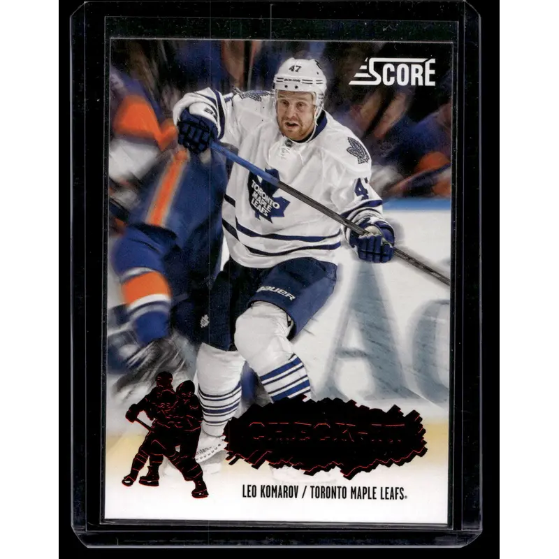2013-14 Score - Check-It - Leo Komarov #CI-2 RY