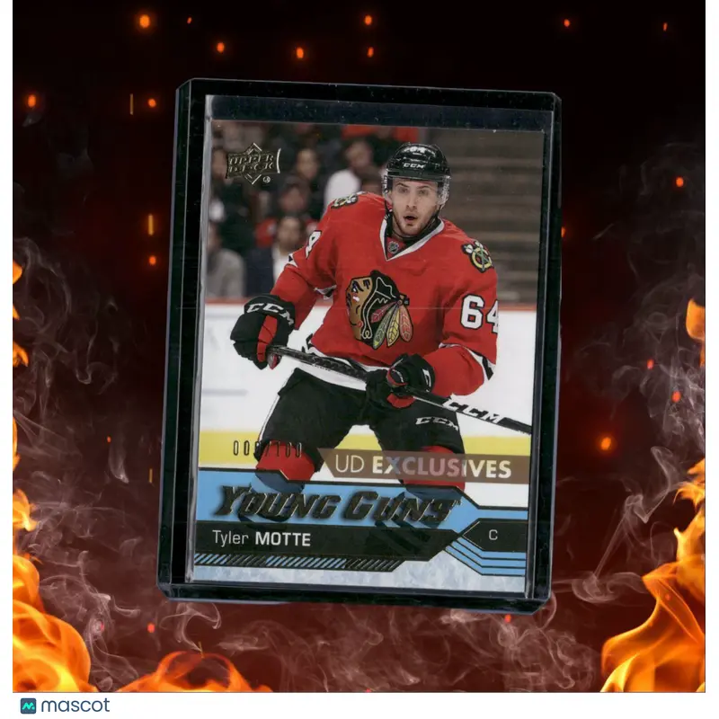 2016-17 Upper Deck Tyler Motte UD Exclusives Young Guns Rookie 000/100 #216