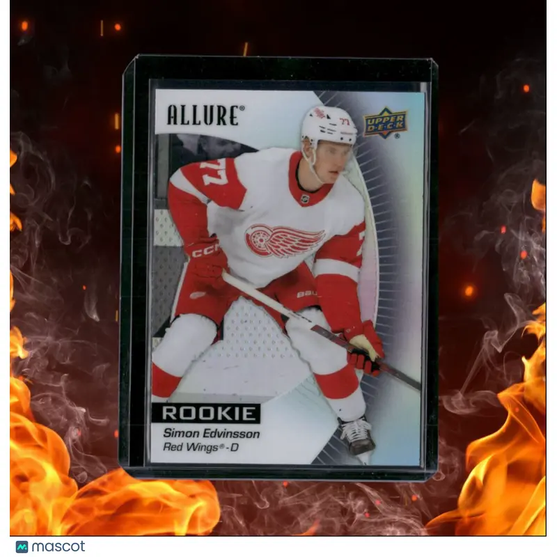 2023-24 Upper Deck Allure Simon Edvinsson Black Rainbow Rookie #147