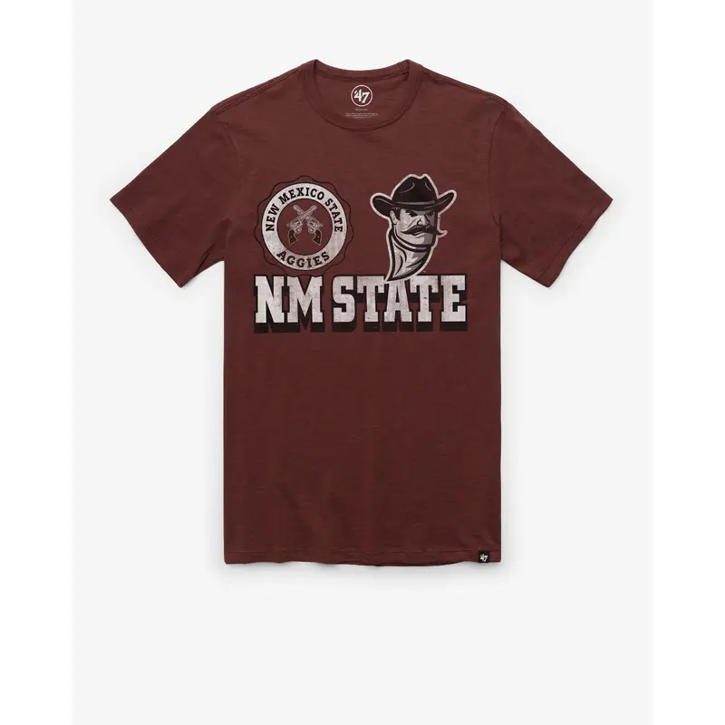 NEW MEXICO STATE AGGIES BOTTOM LINE '47 SCRUM TEE