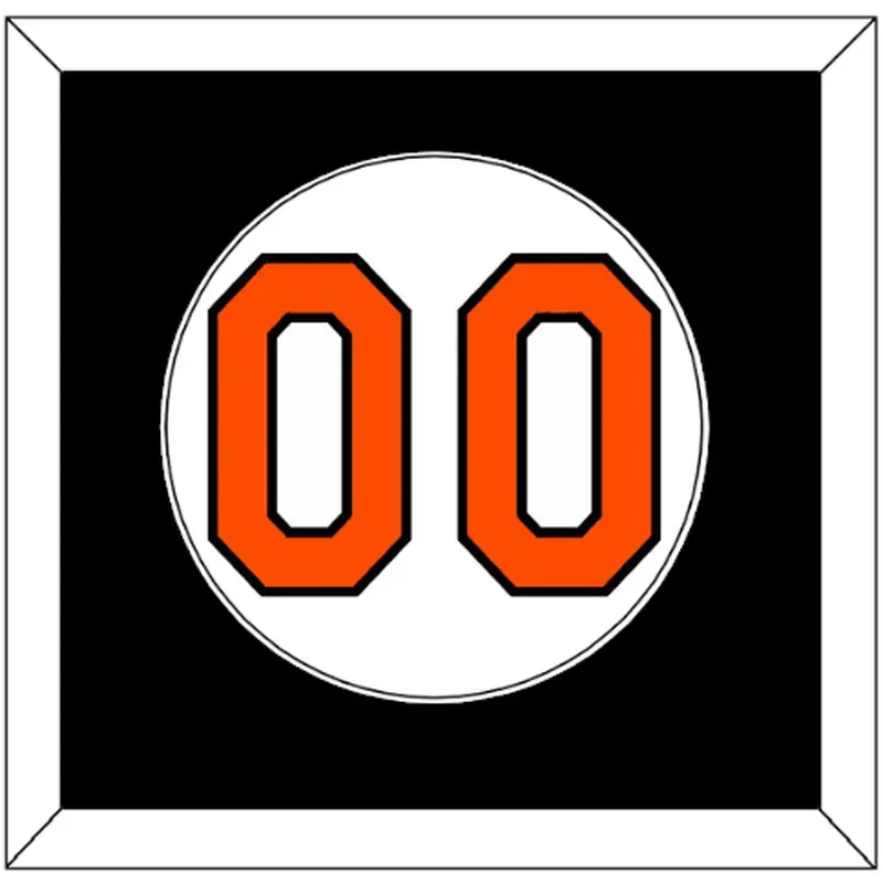 Baltimore Number - Home White (2004-2008) - Single Mat 2