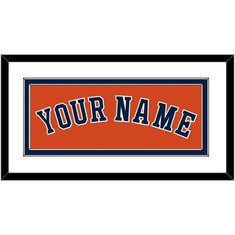 Houston Name - Alternate Orange - Double Mat 1