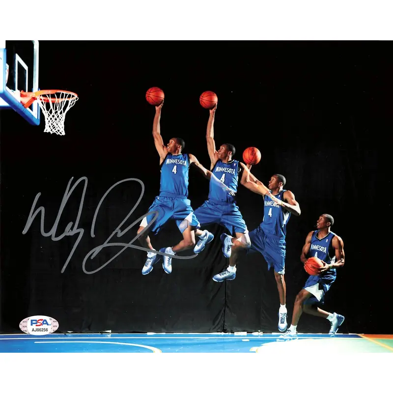 WESLEY JOHNSON signed 8x10 photo PSA/DNA Minnesota Timberwolves Autographed