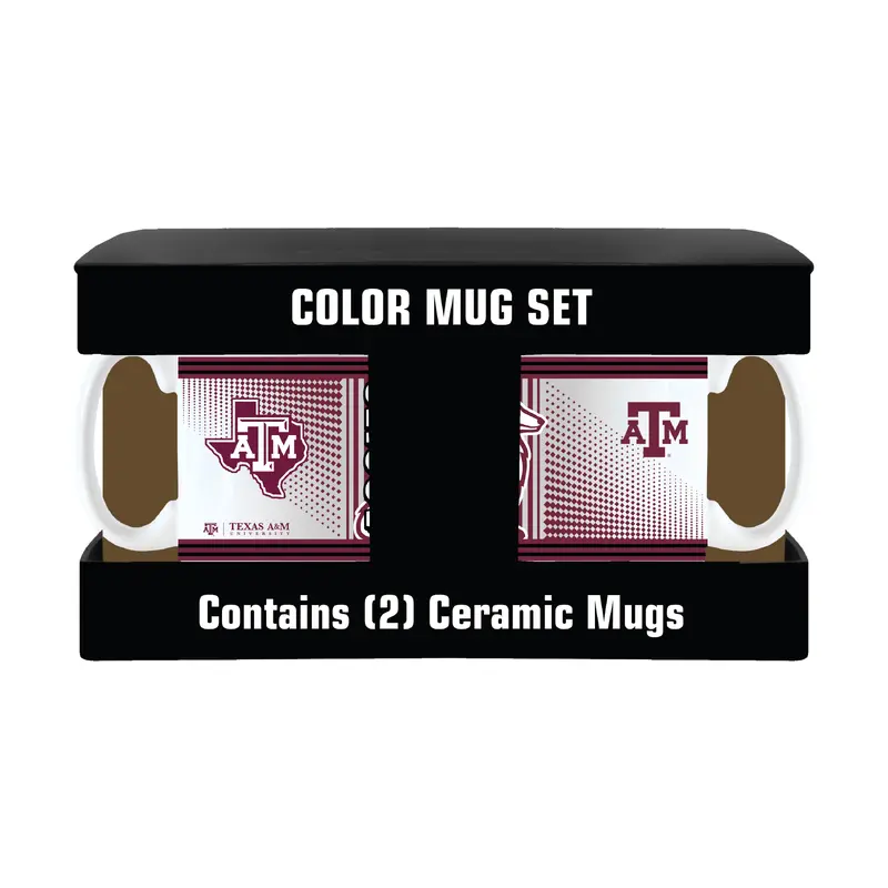 Texas A&M 11oz Hero Sublimated Mug 2 Pack