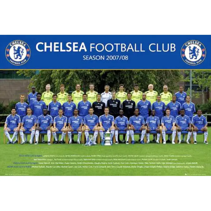 Chelsea FC Official Team Portrait 2007/08 Poster - GB Posters