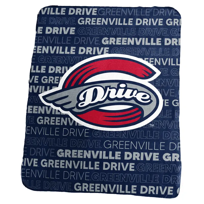 Greenville Drive Logo Brands Fleece Blanket