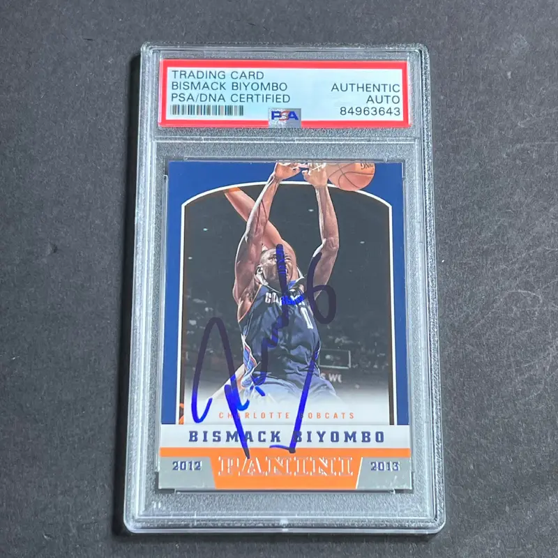 2012-13 Panini Basketball #281 Bismack Biyombo Signed Card AUTO PSA Slabbed