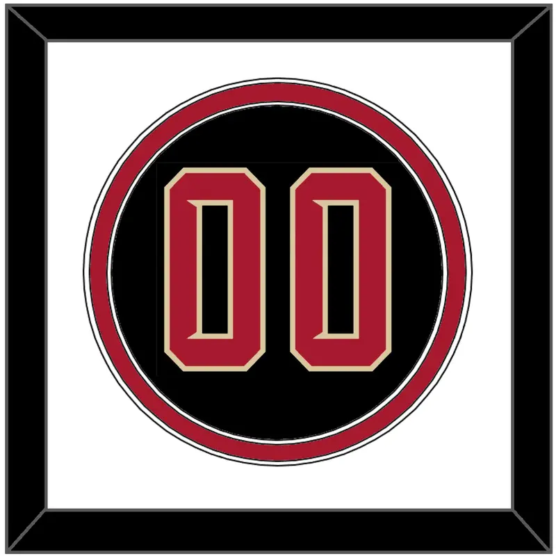 Arizona Number - Alternate Black (2020-2023) - Double Mat 1