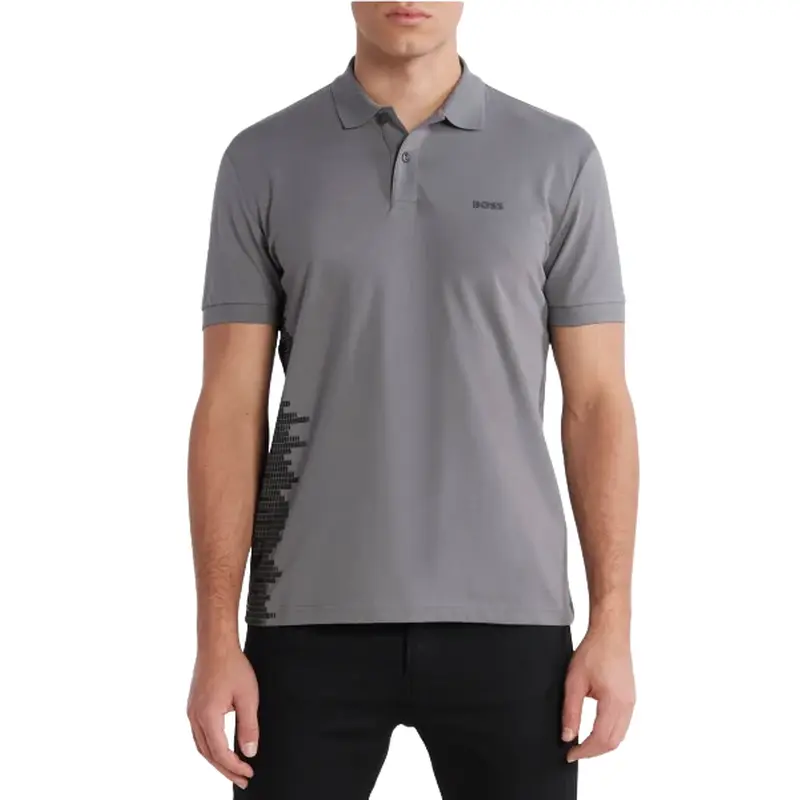 HUGO BOSS GRAY SHIRT POLO PADDY 4 50506201036