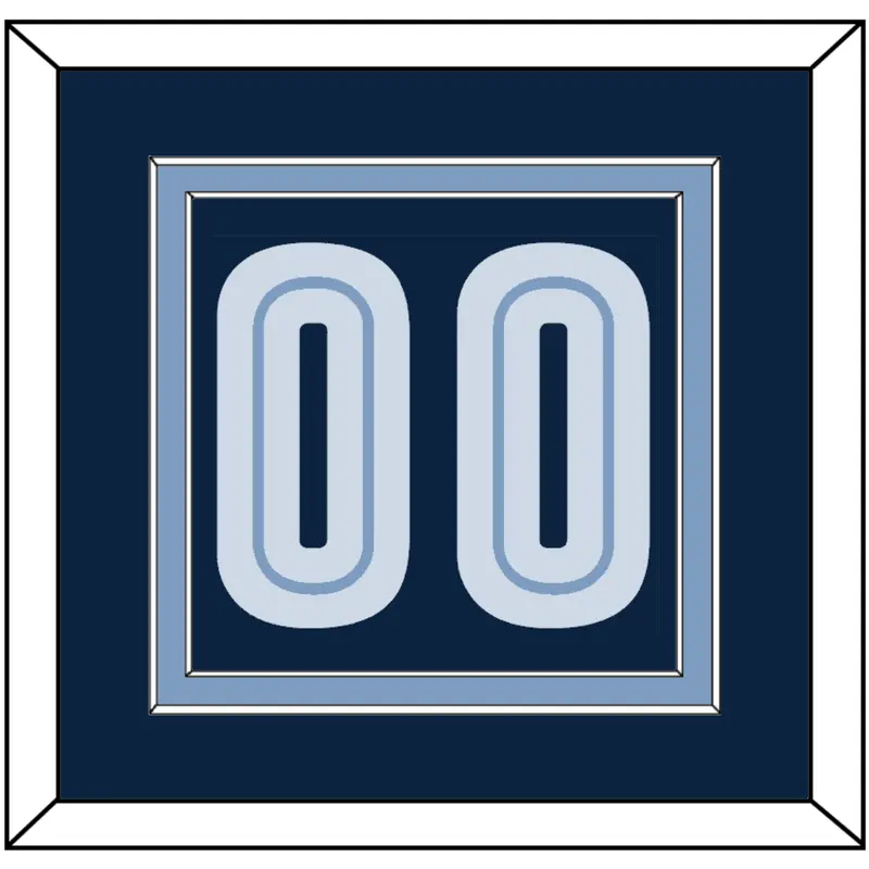 Memphis Number - Road Navy (2004-2010) - Double Mat 2