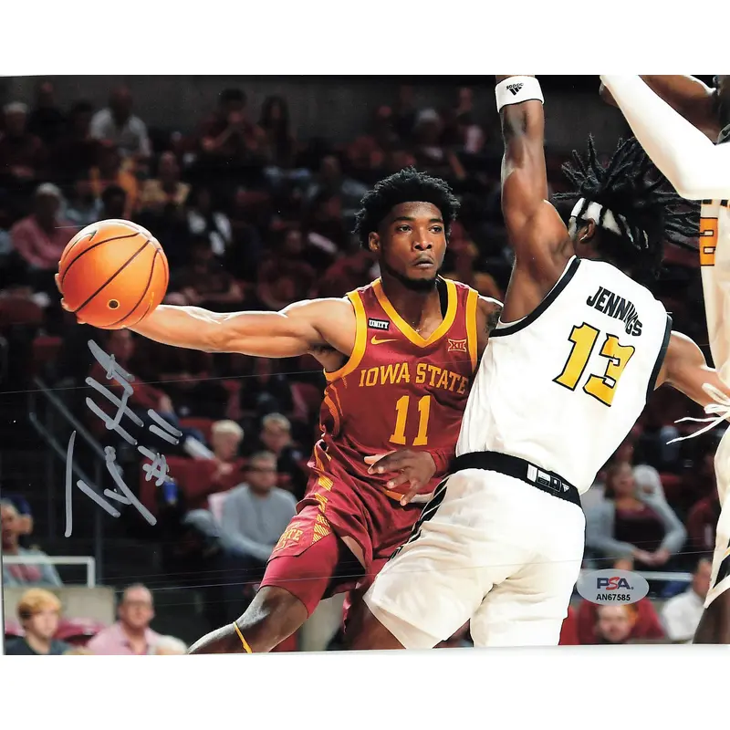 Tyrese Hunter signed 8x10 photo PSA/DNA Iowa State Cyclones Autographed
