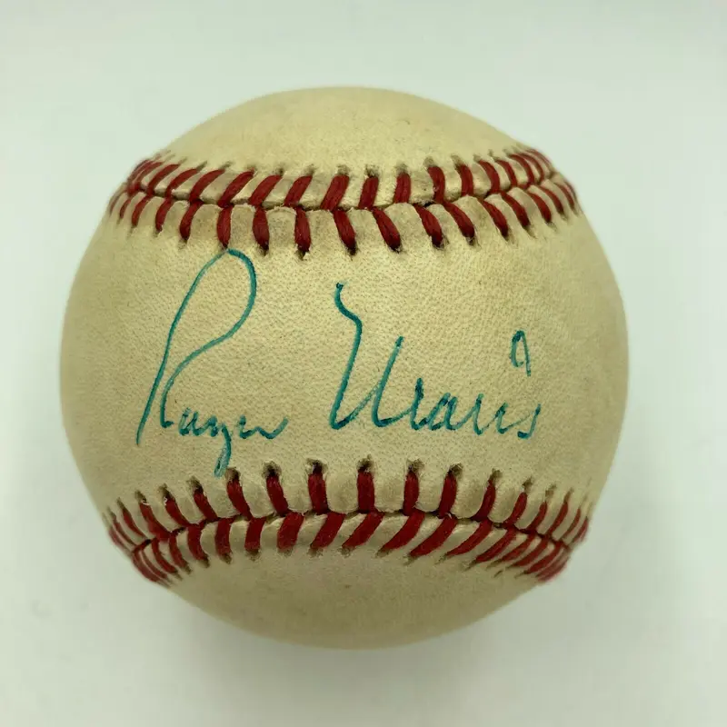 Beautiful Roger Maris Single Signed Official American League Baseball JSA COA