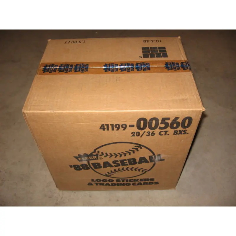 1988 Fleer Baseball Unopened Wax Case (20 Box)