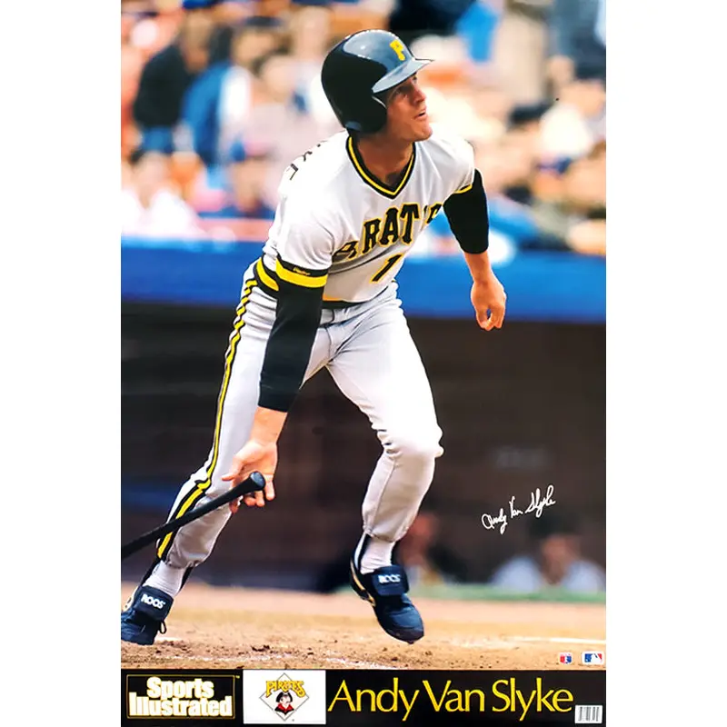 Andy Van Slyke "Signature" Pittsburgh Pirates Poster - Marketcom Sports Illustrated 1989