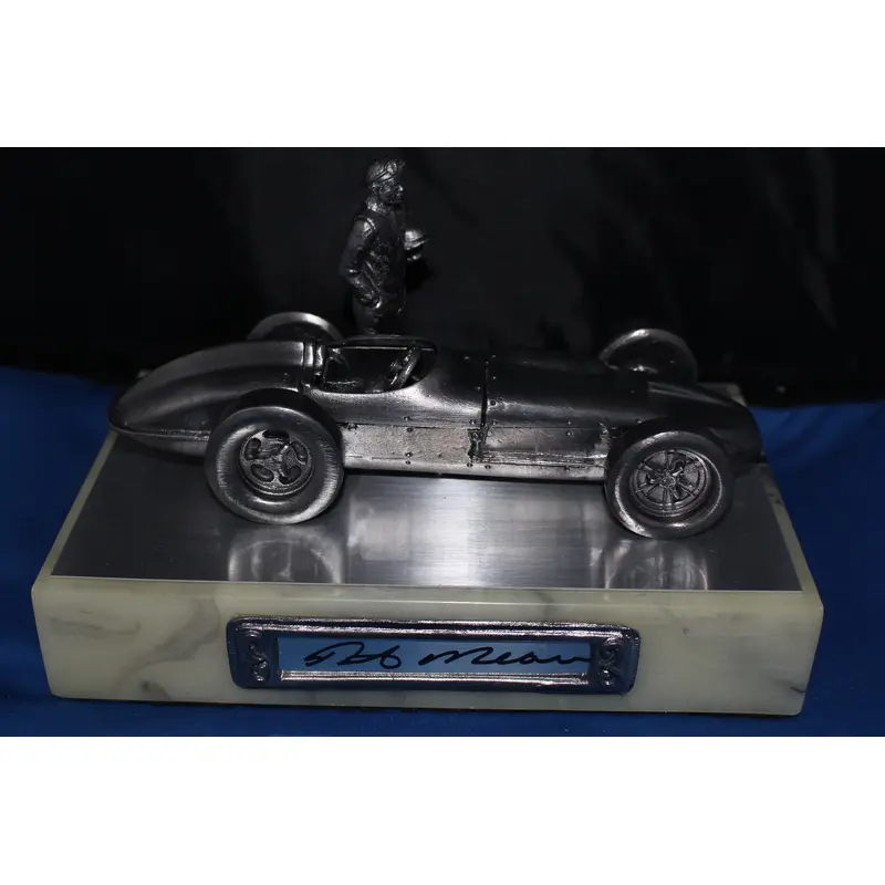 Rick Mears Autographed Michael Ricker Pewter Statue 455/500