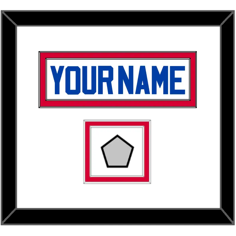 Detroit Name & Finals Patch - Home White (1983-1996) - Double Mat 1