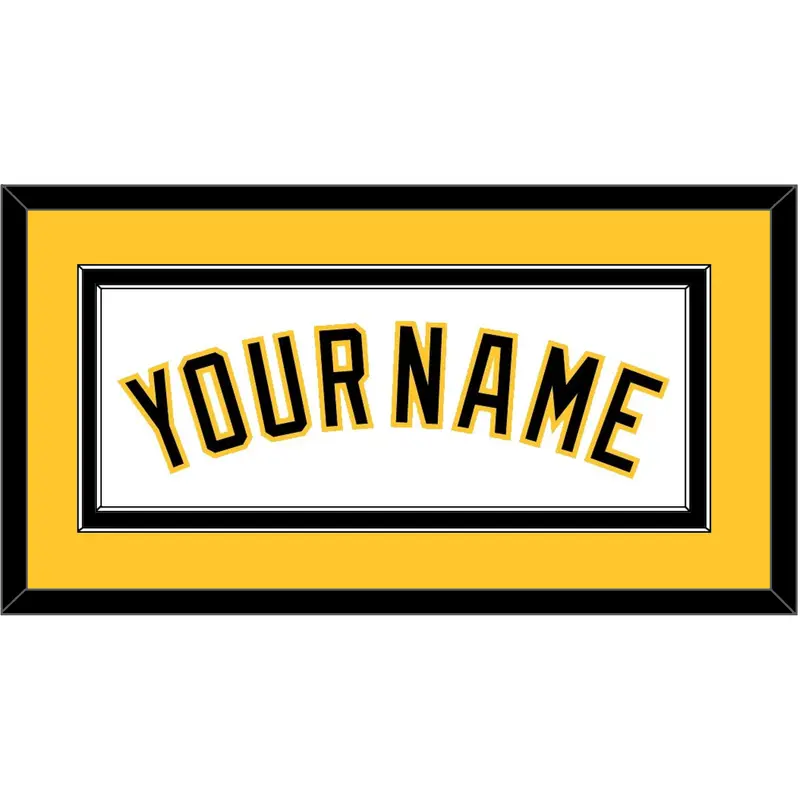 Pittsburgh Name - Home White - Double Mat 2
