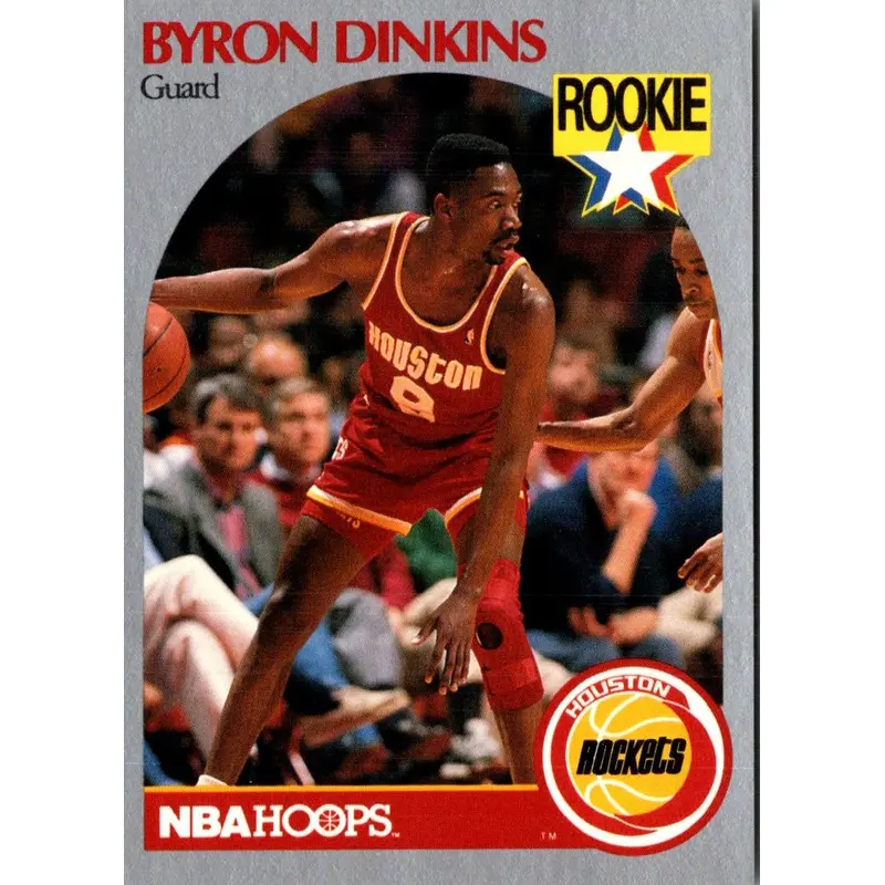 1990 Hoops Byron Dinkins #123 Rookie