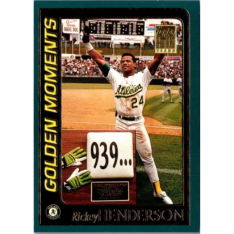 2001 Topps Rickey Henderson #787