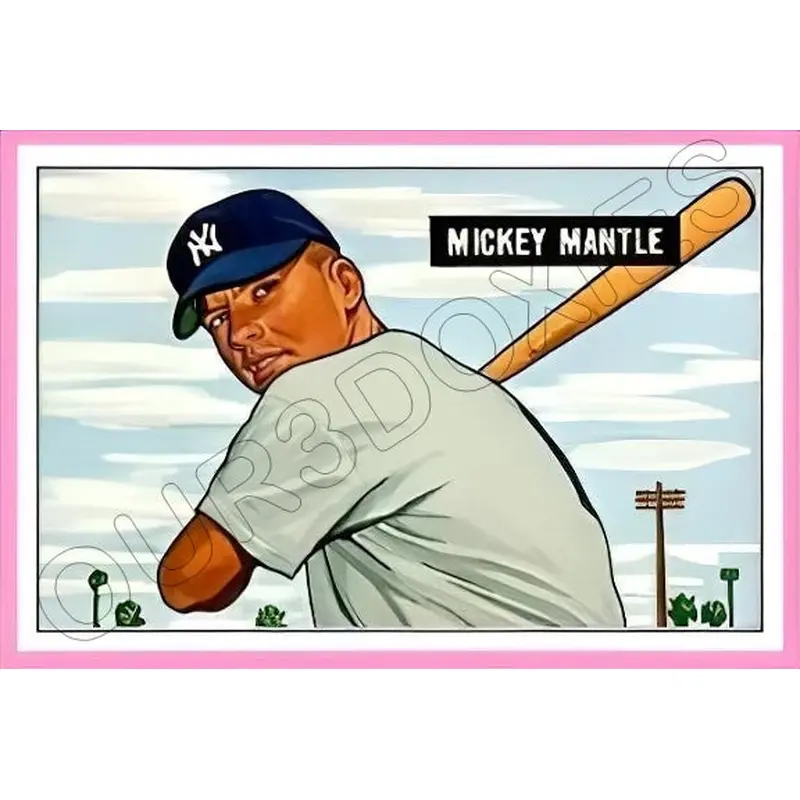 Mickey Mantle 1951 Bowman Reproduction Card - 4022