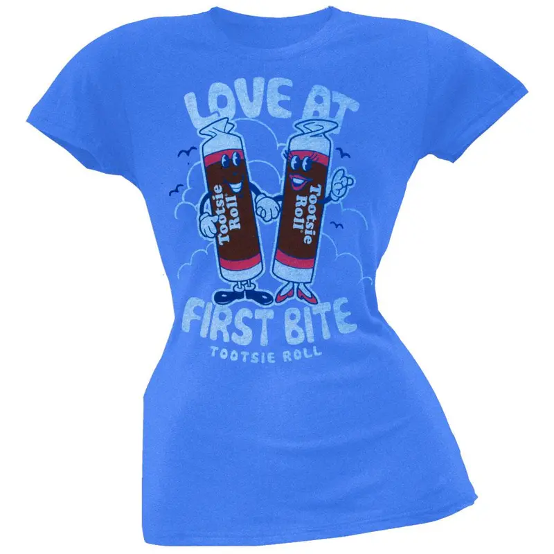 Tootsie Roll - Love At First Bite Juniors T-Shirt