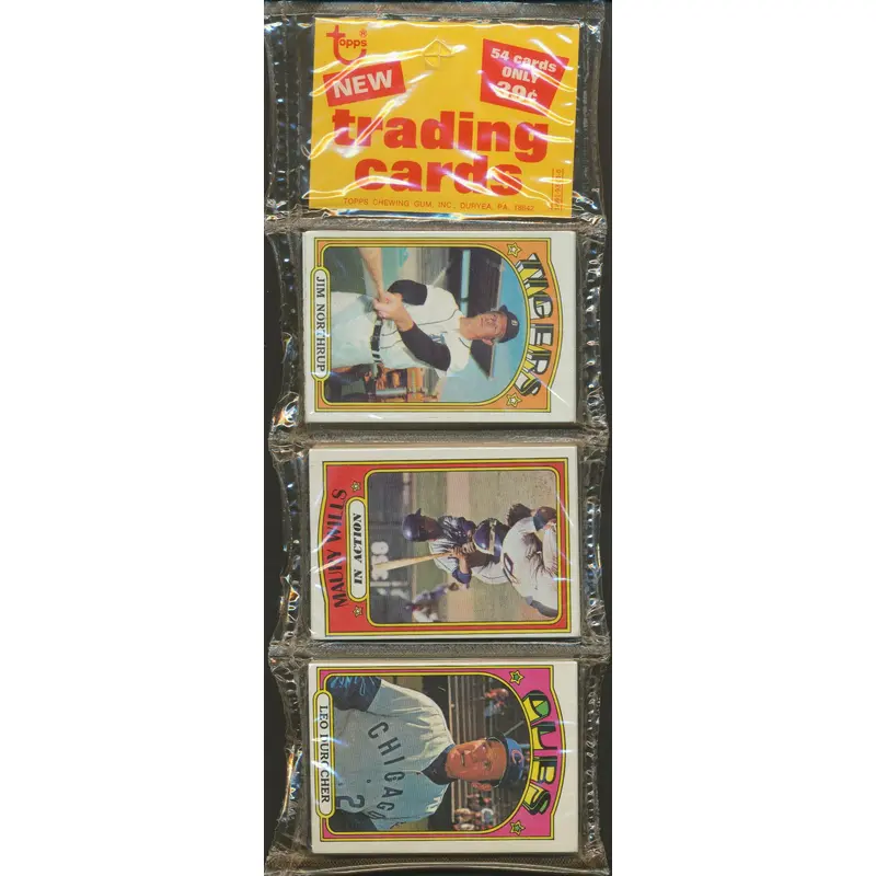 1972 Topps Baseball Unopened Series 4/5 Rack Pack