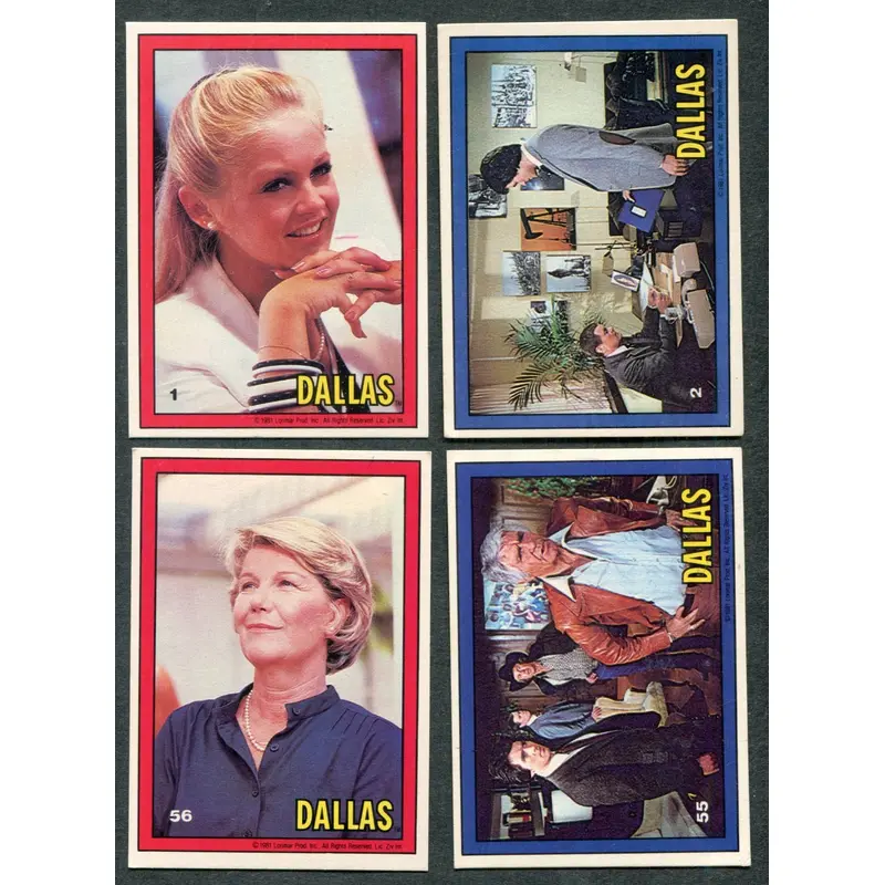 1981 Donruss Dallas Complete Set (56) NM