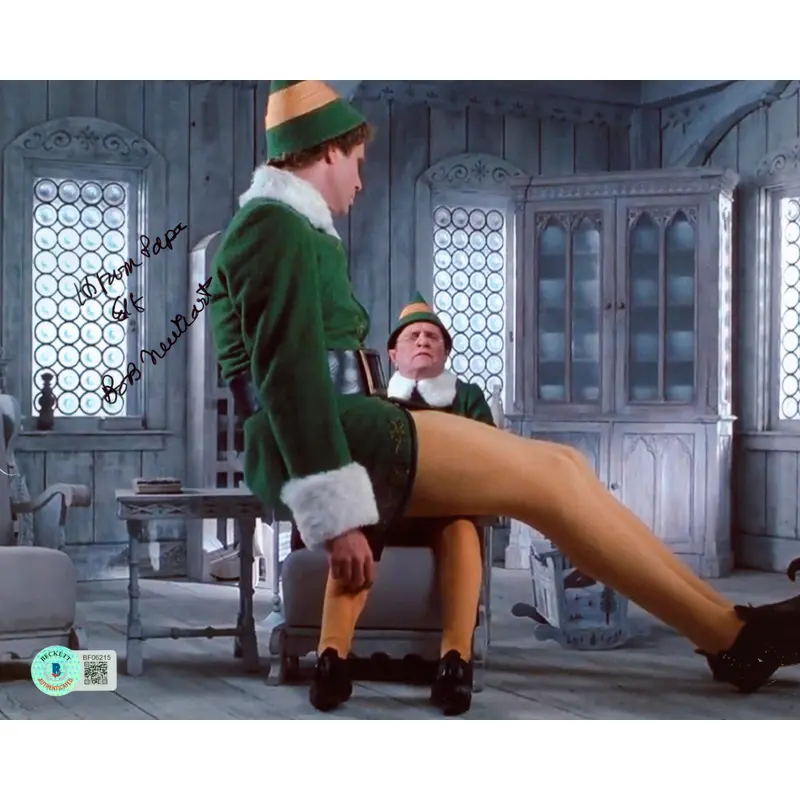 Bob Newhart Elf "Hi From Papa Elf" Authentic Signed 8x10 Photo BAS #BF06215