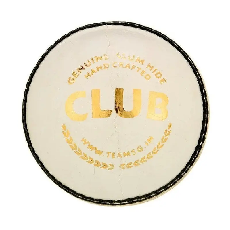 SG Club White High Quality Four-Piece Water Proof Cricket Leather Ball
