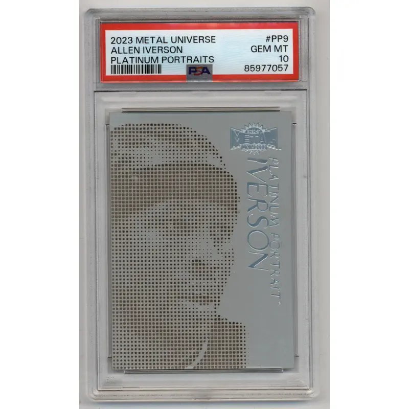 Allen Iverson 2023 Metal Universe Platinum Portraits #PP9 PSA 10 Gem Mint