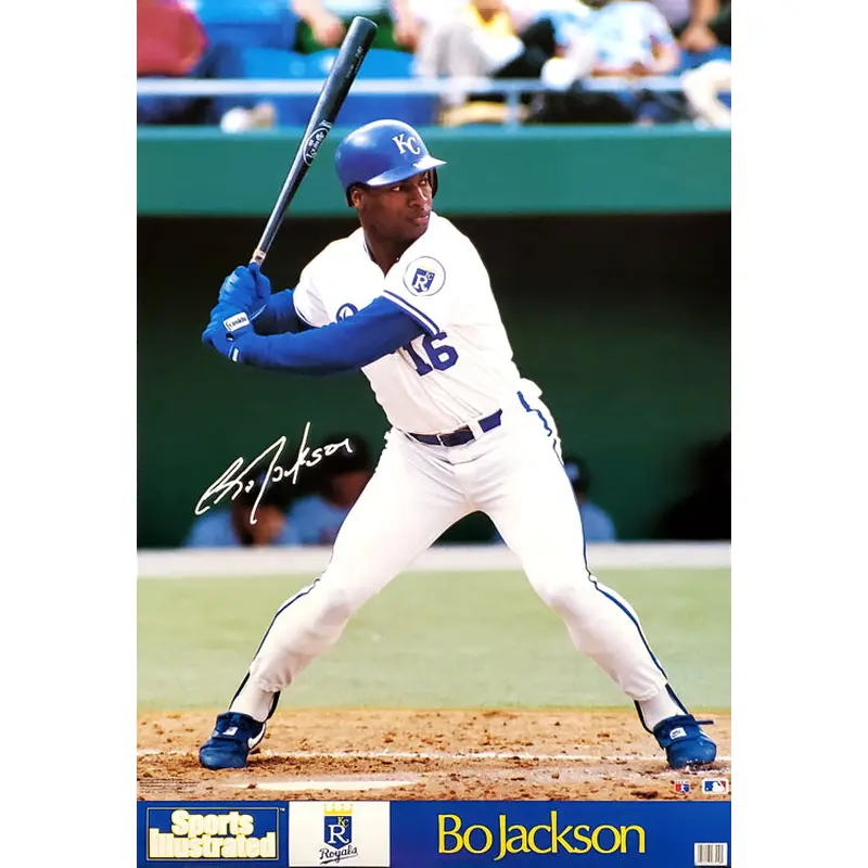 Bo Jackson "Slugger" Kansas City Royals Poster - Marketcom Inc. 1989